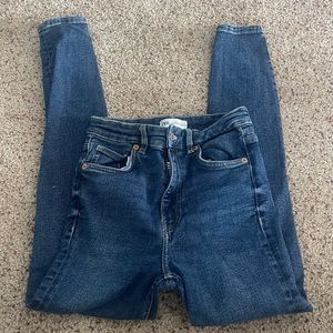Zara high waisted skinny jeans